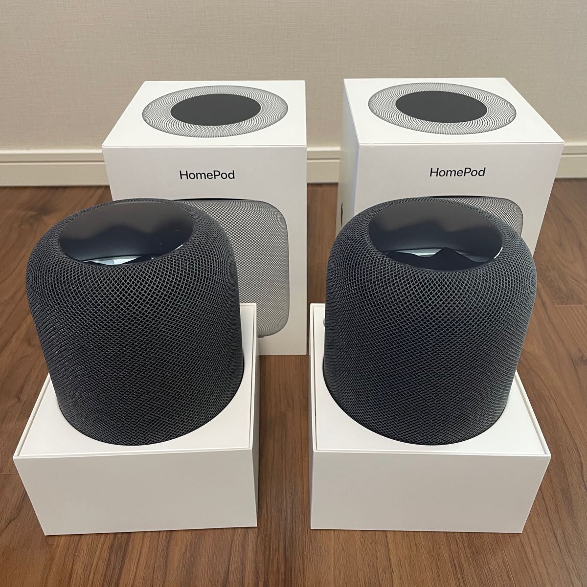 Apple HomePod ホームポッド 第1世代 MQHV2J/A ペア 2台セット 使用頻度の少ない美品です