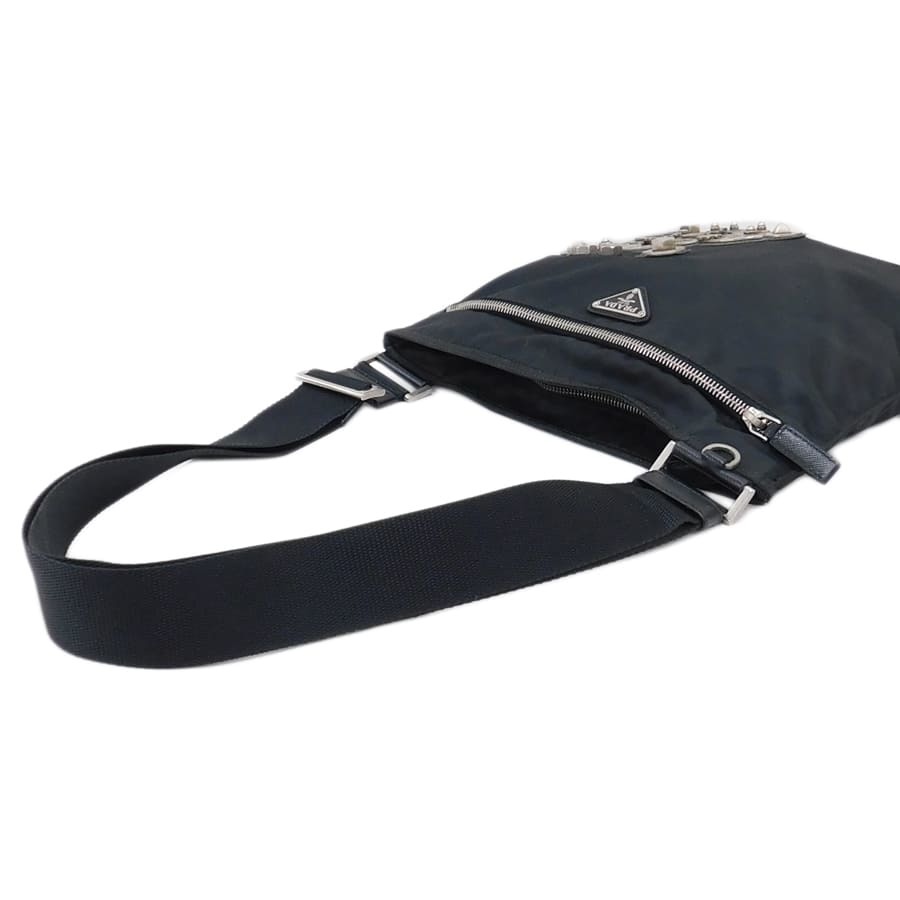 おすすめ プラダ 美品 □ 1円 ショルダーバッグ □E.Cip.eC-11 PRADA