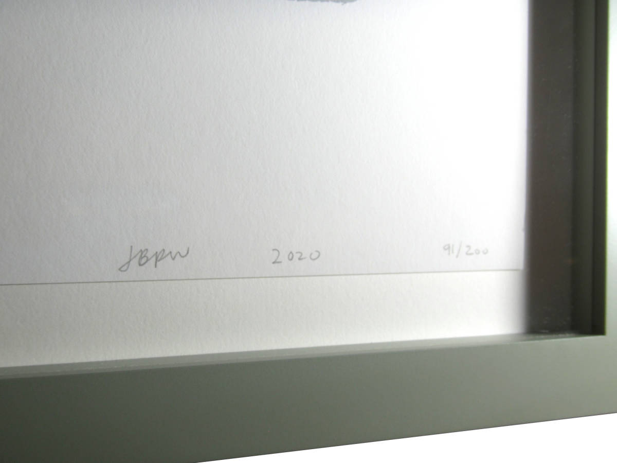 【エヌコレ】ジョナス・ウッド(Jonas Wood) 額寸80.2×67.5cm 限定200部 直筆サイン 世界的・前澤友作注目アーティスト 希少品 本物保証_画像7