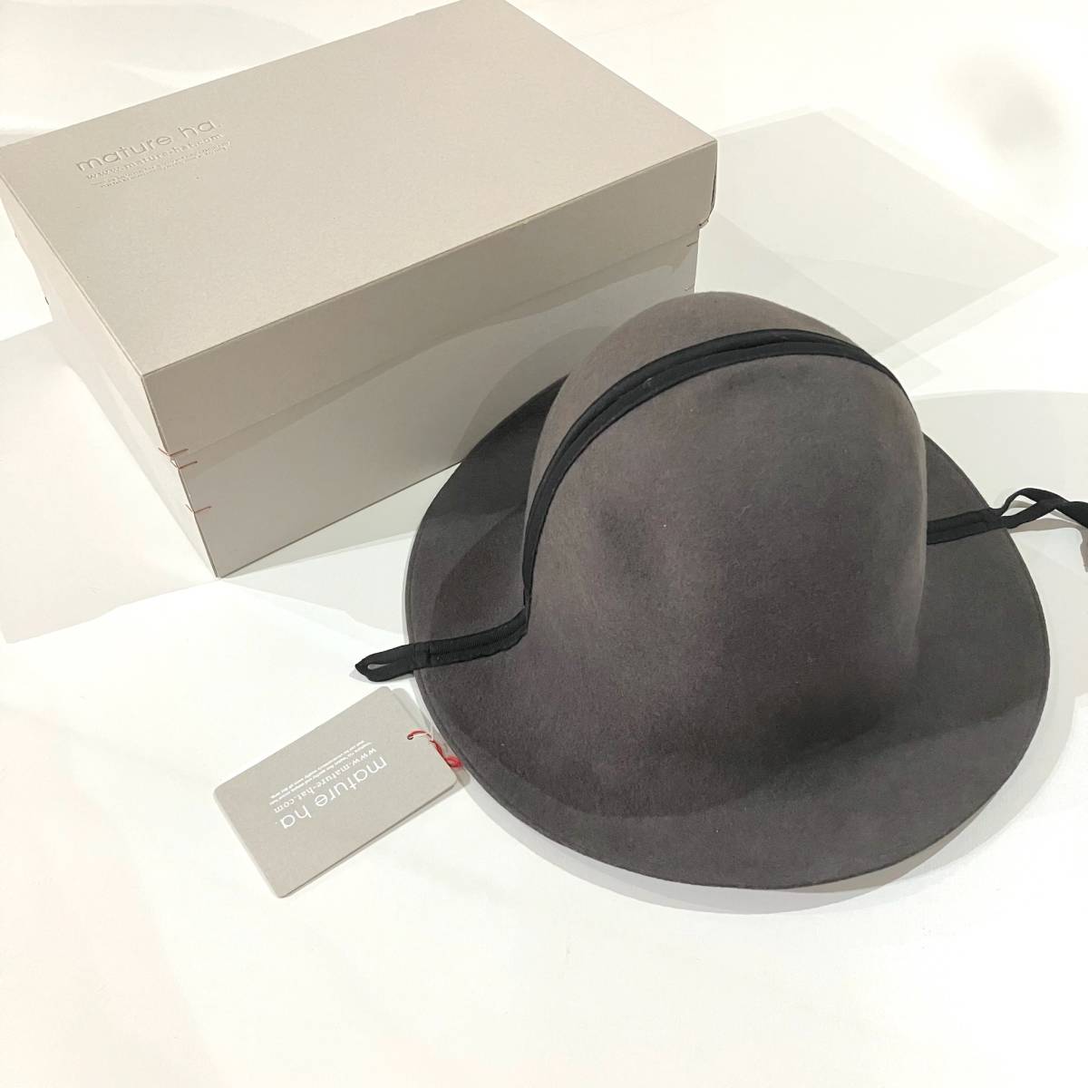 新品 MATURE HA マチュアーハ ウール　folding hat HAT フォールディングハット