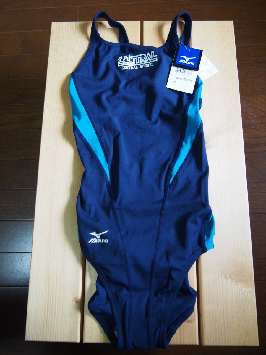 新品 セントラルスポーツクラブ 女子競泳水着 サイズM CENTRAL SPORTS ミズノ_画像1