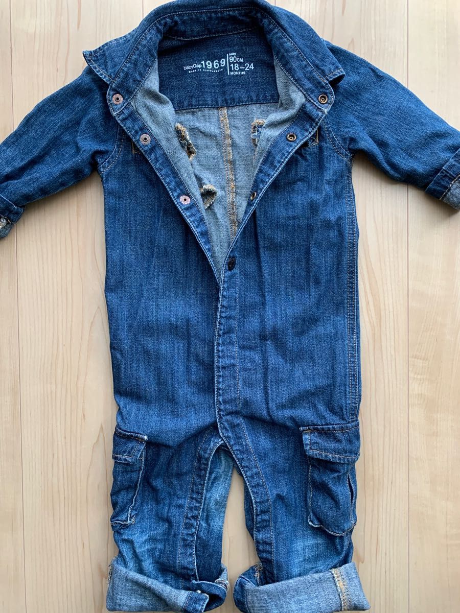 ベビーギャップ サロペットワンピース デニム 18-24months GAP
