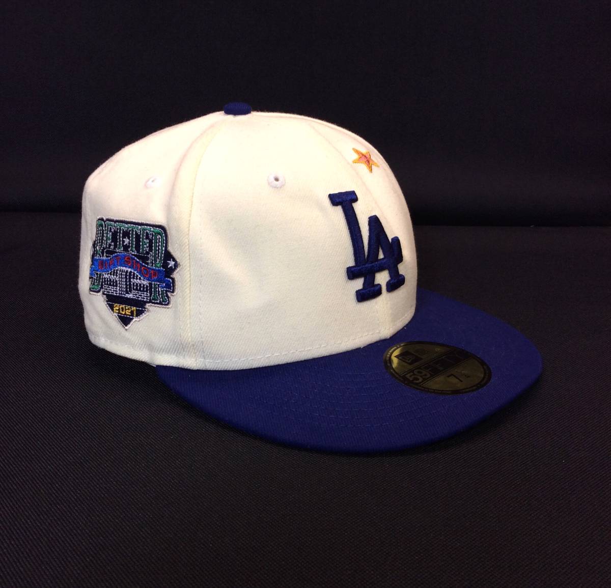 NEWERA ニューエラ BETTER GIFT SHOP ベター LOS ANGELES DODGERS 59FIFTY CAP ロサンゼルスドジャース キャップ 帽子 オフホワイト/ブルー