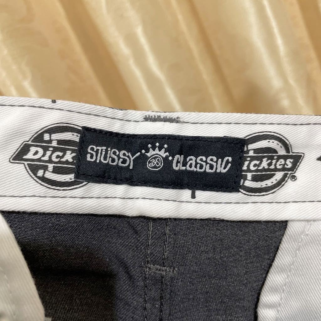 STUSSY× Dickies ワークパンツ サイズ30 グレー ステューシー