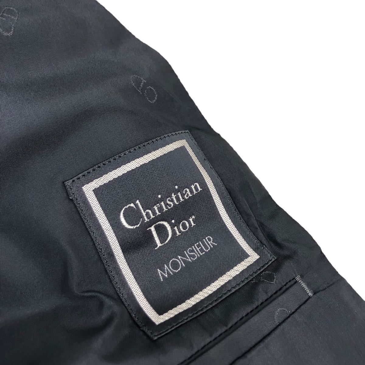 D471 Christian Dior クリスチャン ディオール 長袖 テーラードジャケット ブレザー 上着 羽織り トップス 毛100% ベージュ系 メンズ L_画像6