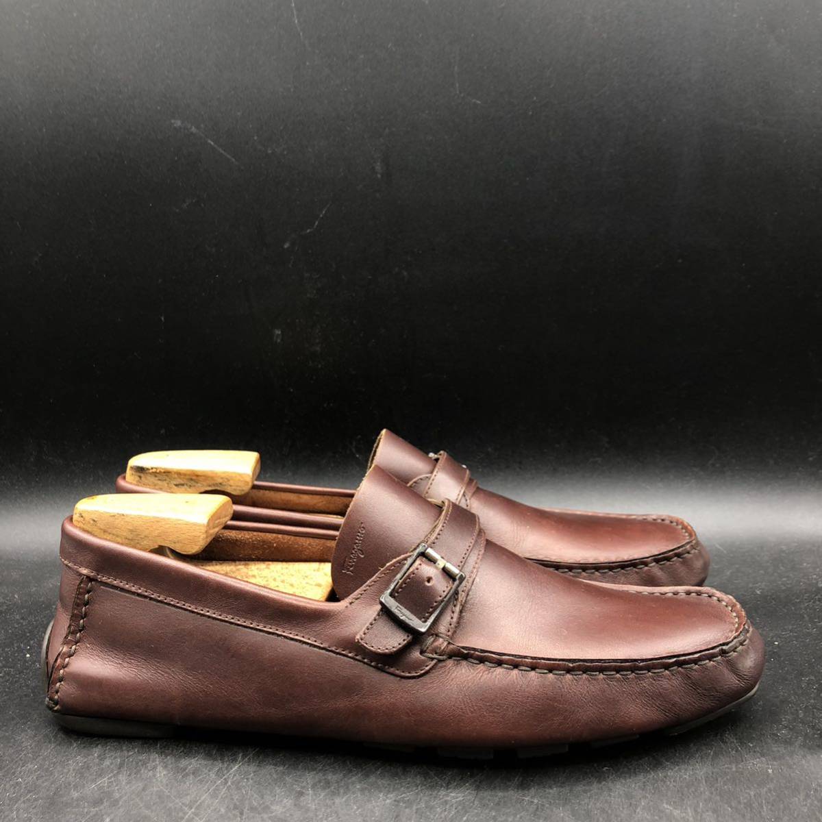 限定品】 27.0cm相当 D 9 メンズ ドライビングシューズ レザー