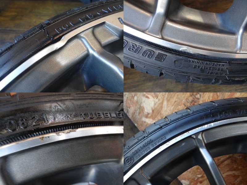 レアマイスター LM-S ガンメタ★5.5J+45 PCD100-4穴★165/40R17★タント・ムーヴ・アルト・ワゴンR・N-BOX・N-WGN・デイズ等_画像10