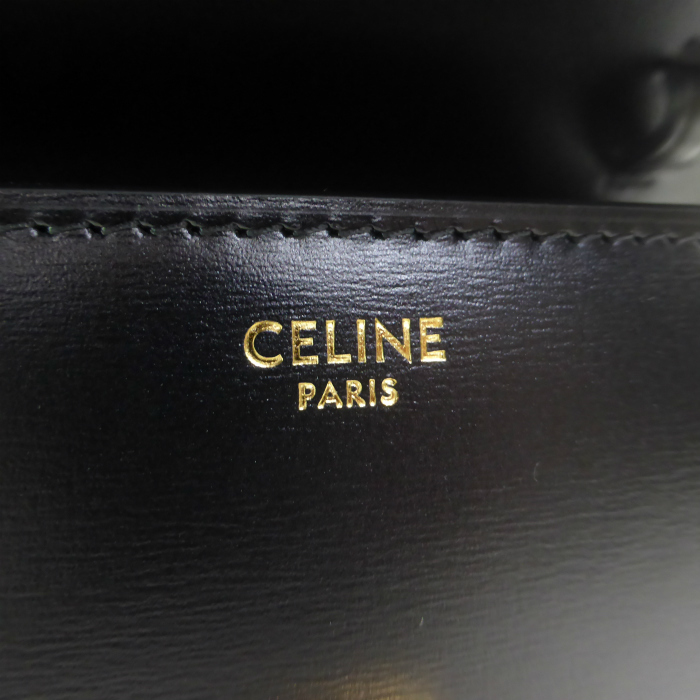 セリーヌ （CELINE） ティーン クラシック バッグ ショルダー 19252 ブラック（新品）_画像4