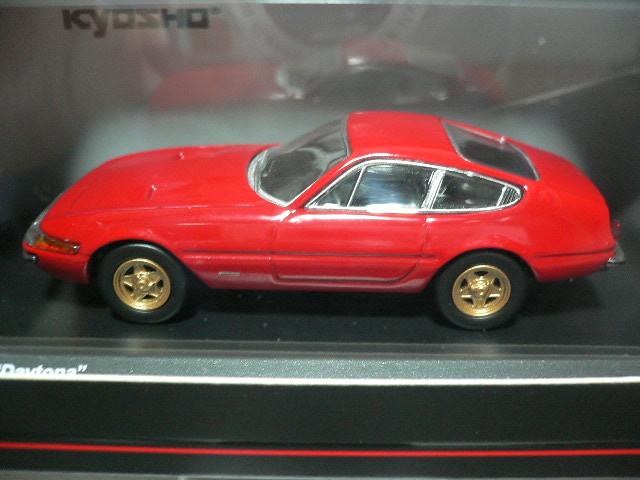 (限定生産) 京商 1/64 ホビールート専用カラー　フェラーリ ３６５ＧＴＢ４ デイトナ　レッド //ゴールドホイール_画像2