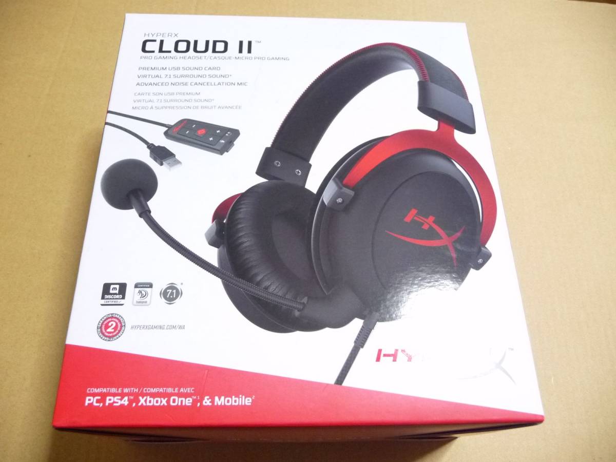 素敵な HyperX ◇新品未開封 Cloud PKHX-HSCP-RD(=KHX-HSCP？)[7.1