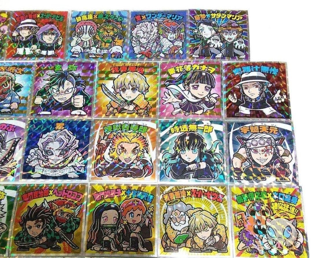 鬼滅の刃マンチョコ 復刻セレクション ビックリマンシール全55種 フル