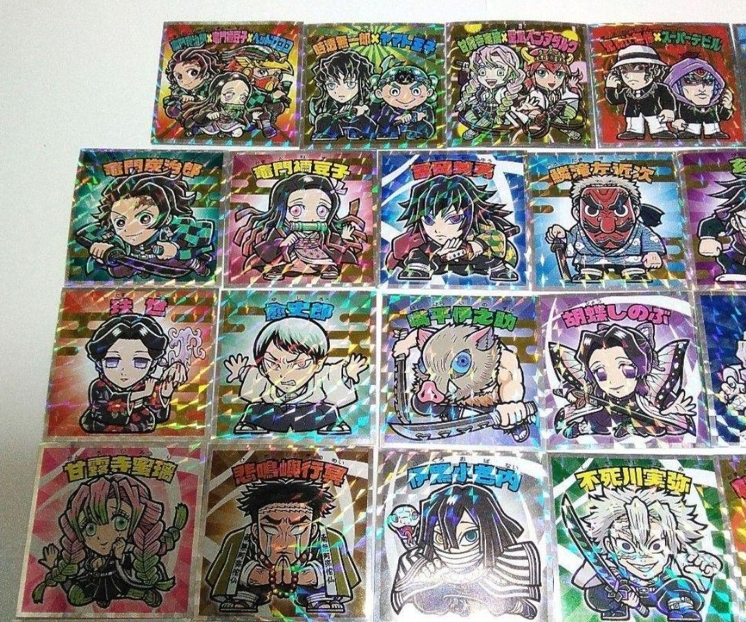 鬼滅の刃マンチョコ 復刻セレクション ビックリマンシール全55種 フル