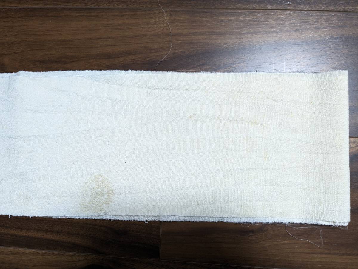 絹の六尺ふんどし 白色紬 半巾16cm 長さ225cm_古布なので1部シミ変があります