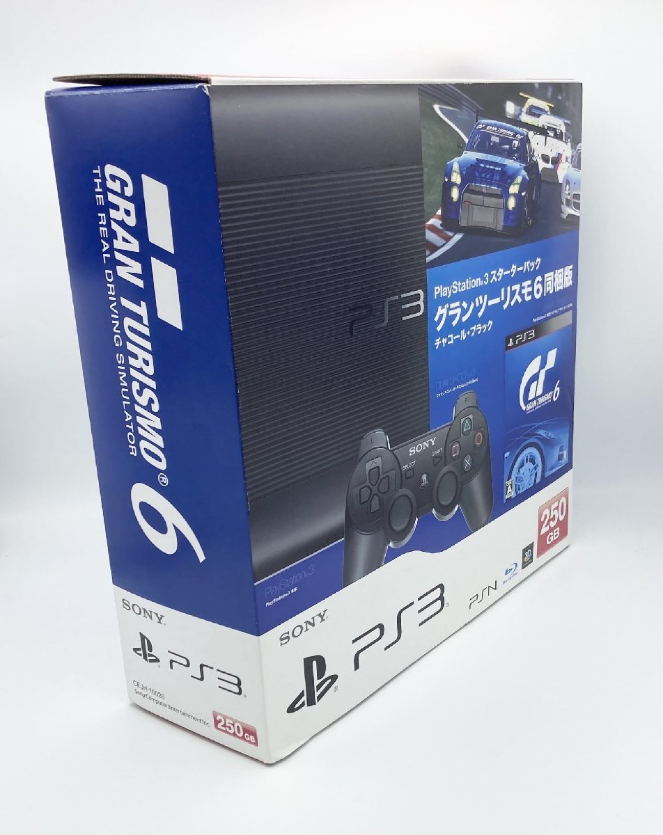 【在庫あり/即出荷可】 PlayStation 3 スターターパック グランツーリスモ6同梱版 チャコール・ブラック PS3本体
