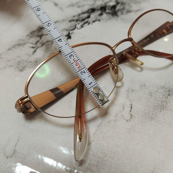 796超美品　ロエベ　メガネ　眼鏡　400　サイドロゴデザイン　ピンク　赤_画像3