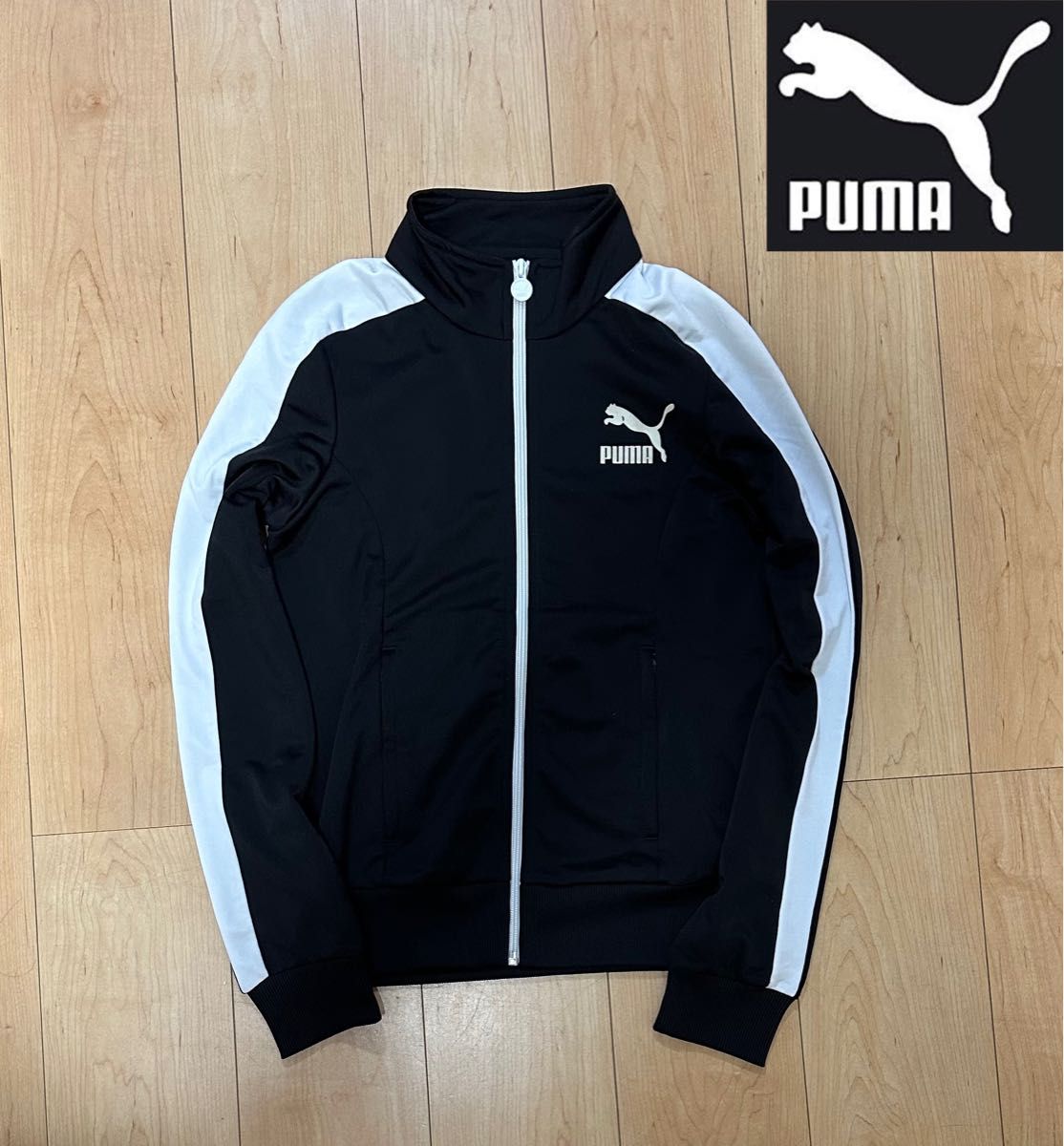 プーマ PUMA ジャージ トラックジャケット トラックトップ あいみょん ヴィンテージ ビンテージ 古着 ロゴ ライン レア L