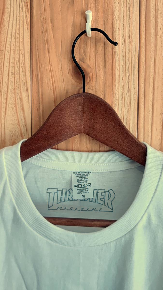 スラッシャー（THRASHER）・スケーター系Ｔシャツ・新品・入荷・Ｌサイズ・白・激安超特価・⑧_画像4