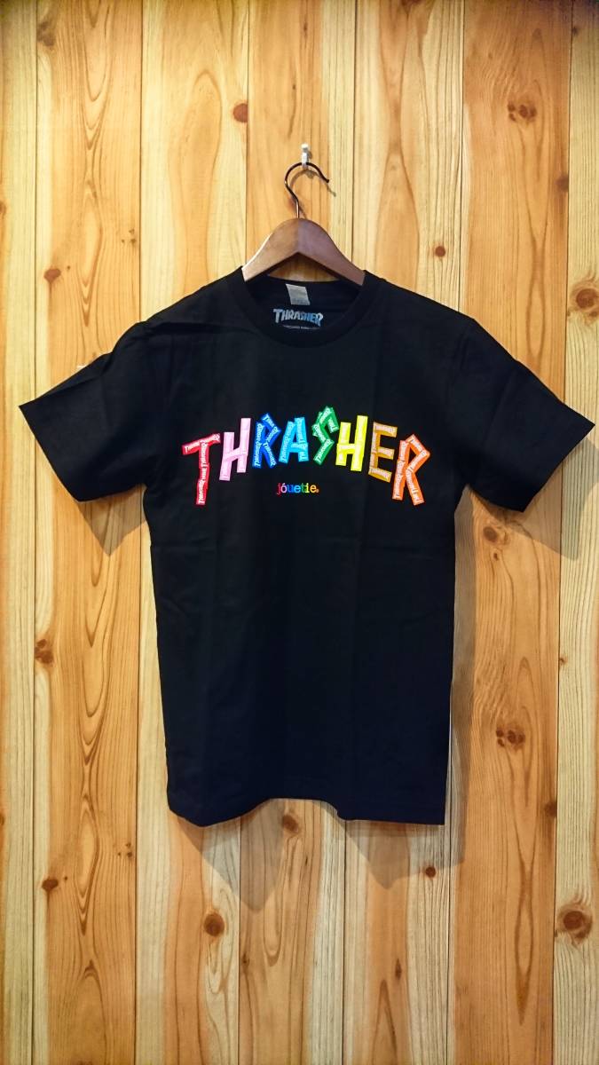 スラッシャー（THRASHER）・スケーター系Ｔシャツ・新品・入荷・Ｌサイズ・黒・格安特価：５の画像1