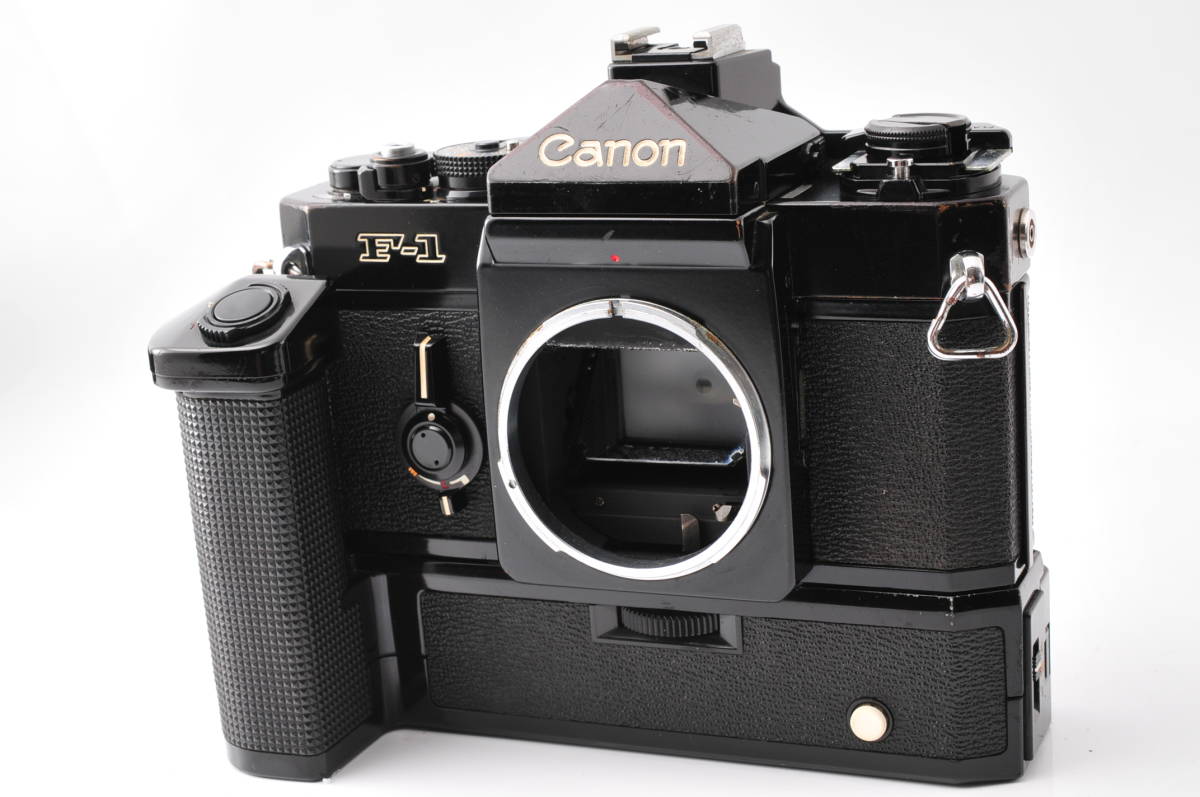 正規品! Black SLR Camera Film MF 35mm Model Early F-1 キャノン