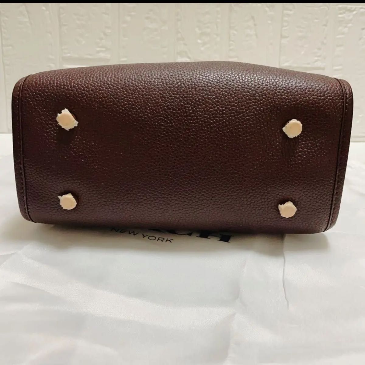 【即日発送】COACH デンプシートートショルダーバッグ ゴールド ブラウン コーチトートバッグ ピンク ゴールド