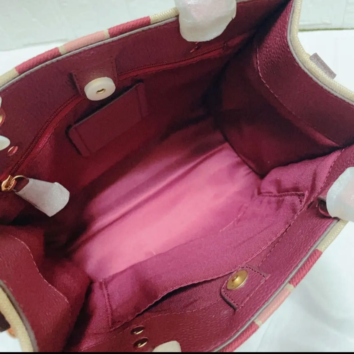 【即日発送】COACH デンプシートートショルダーバッグ ゴールド ブラウン コーチトートバッグ ピンク ゴールド