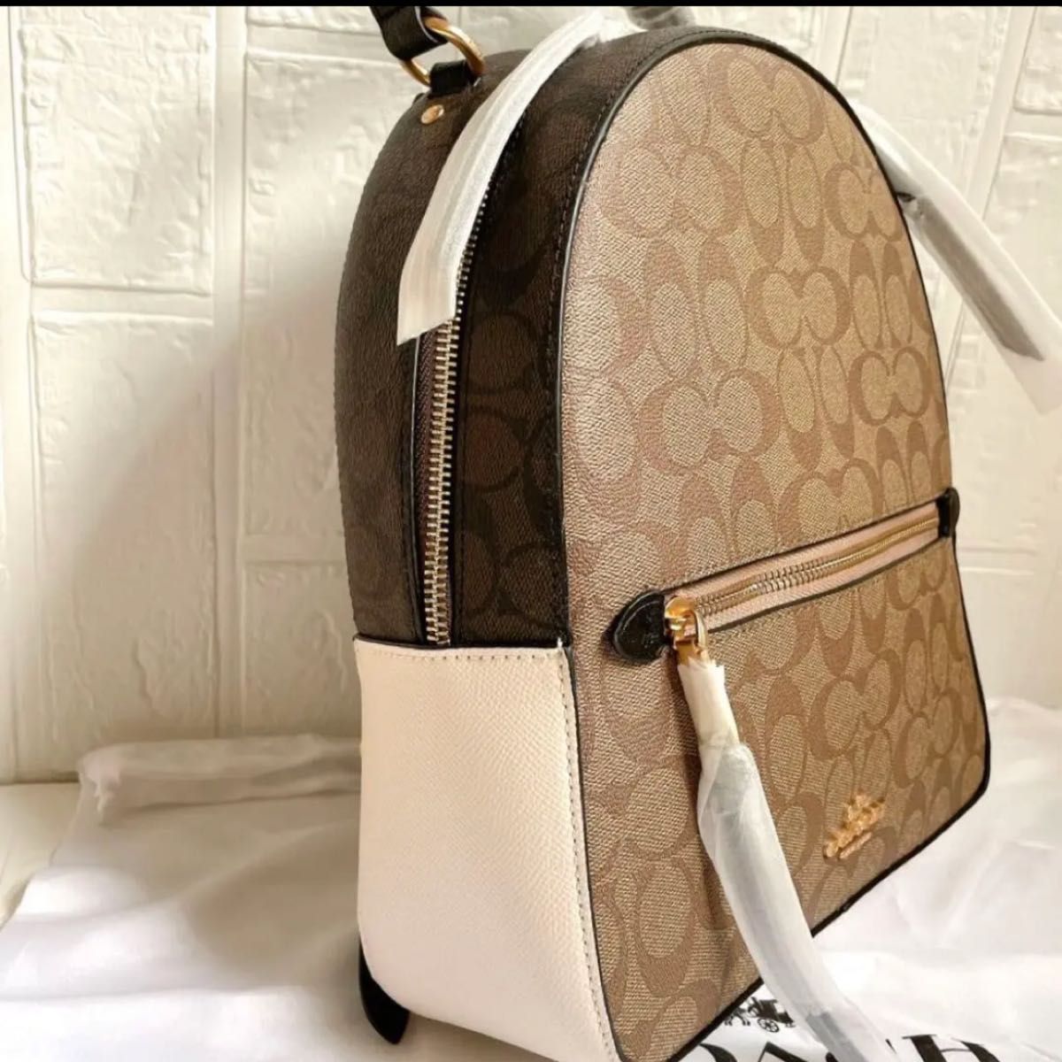 【24時間以内発送】COACH リュック シグネチャ ブラウン C2002 ブラウン リュックサック リュック