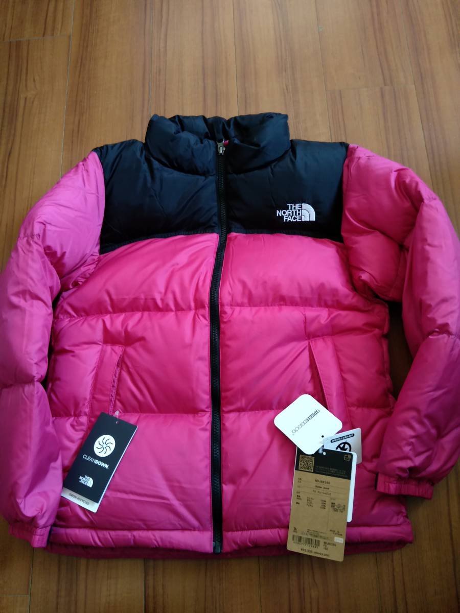 80 new goods unused pink THE NORTH FACE The North Face Kids Nuptse Jacketnpsi jacket NDJ92265 150 child woman down 