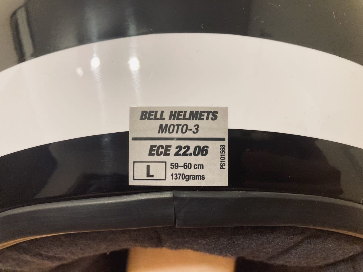 新品　BELL Moto-3 グロスブラック　Lサイズ　moto 3 ヘルメット_画像5