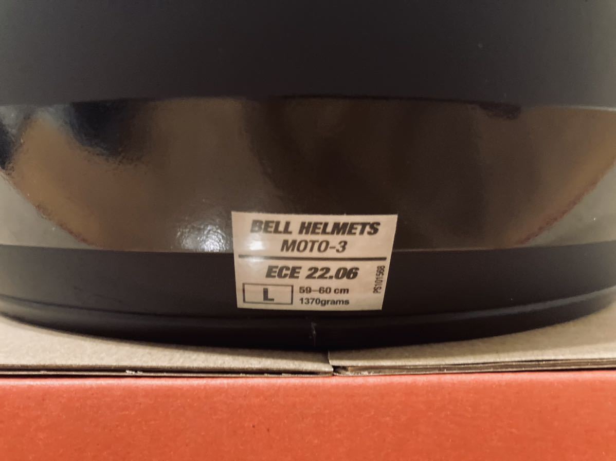 【新品未使用】BELL Moto-3 Lサイズ マットブラック 送料無料 ヘルメット ベルの画像5