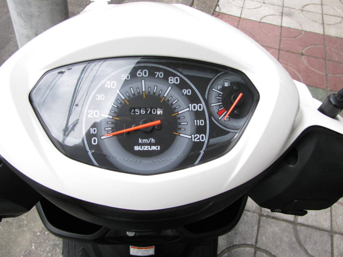 即決　アドレス１２５　Ｌ８　パールホワイト　ＤＴ１１Ａ　ノーマル車　_画像5