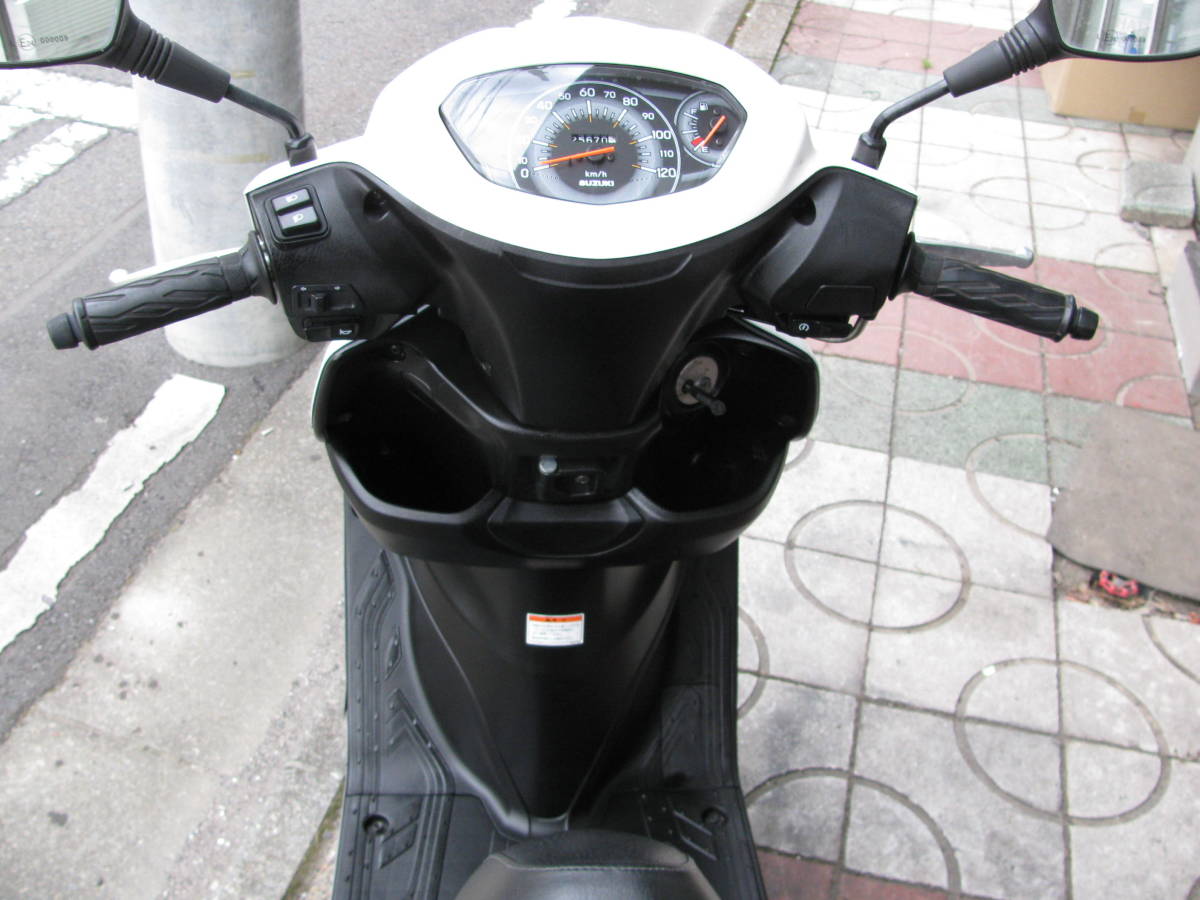 即決　アドレス１２５　Ｌ８　パールホワイト　ＤＴ１１Ａ　ノーマル車　_画像6