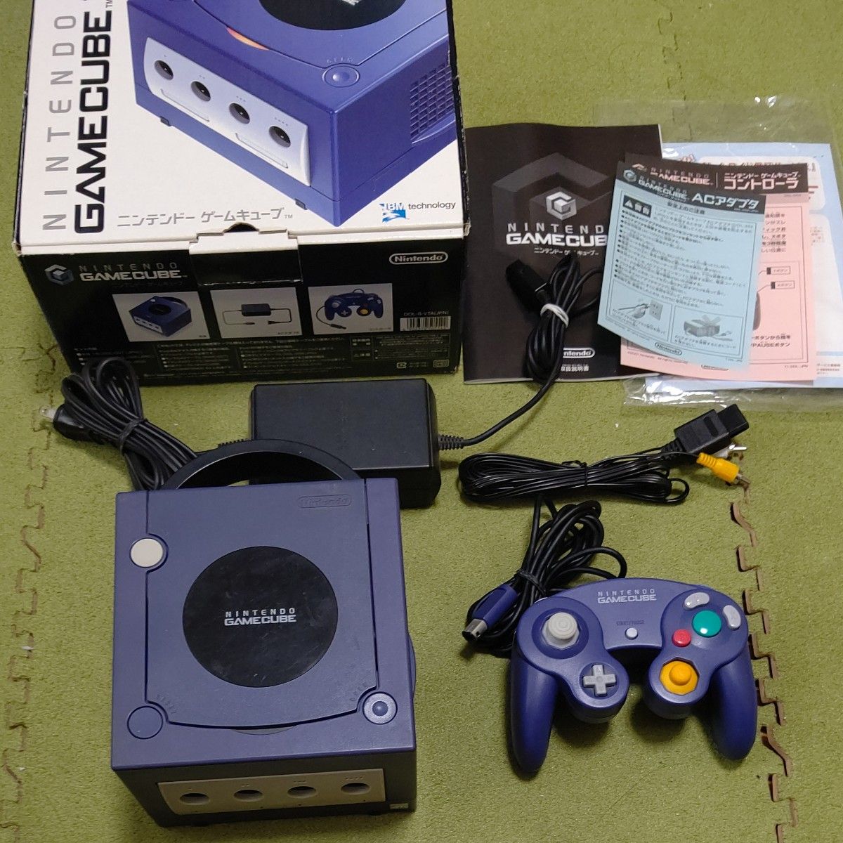 【動作確認済】 ゲームキューブ　本体　箱説付き　バイオレット　 ニンテンドー Nintendo 任天堂　gamecube