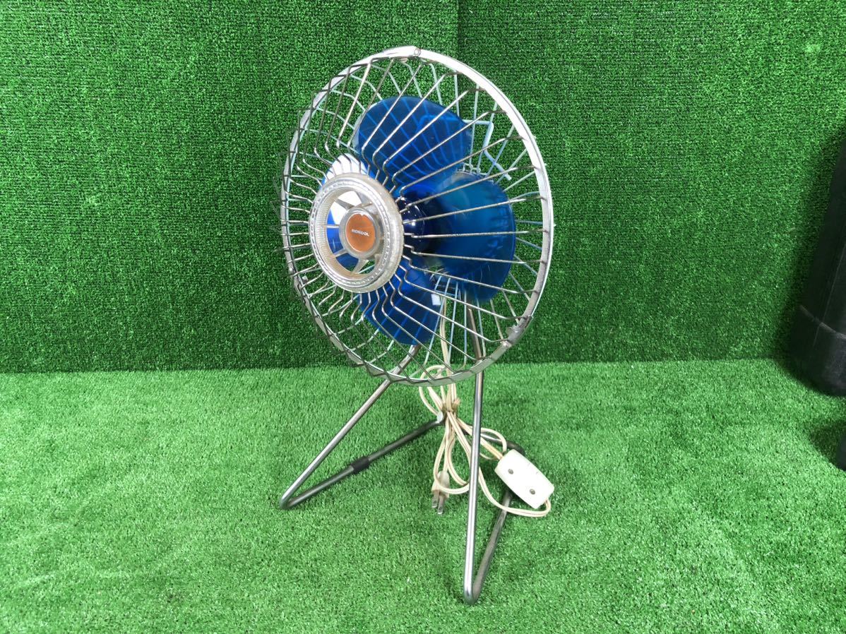 6-237] consumer electronics long dollar new . electro- machine electric fan RF-20 pra feather 20cm Showa Retro antique Vintage operation verification settled 