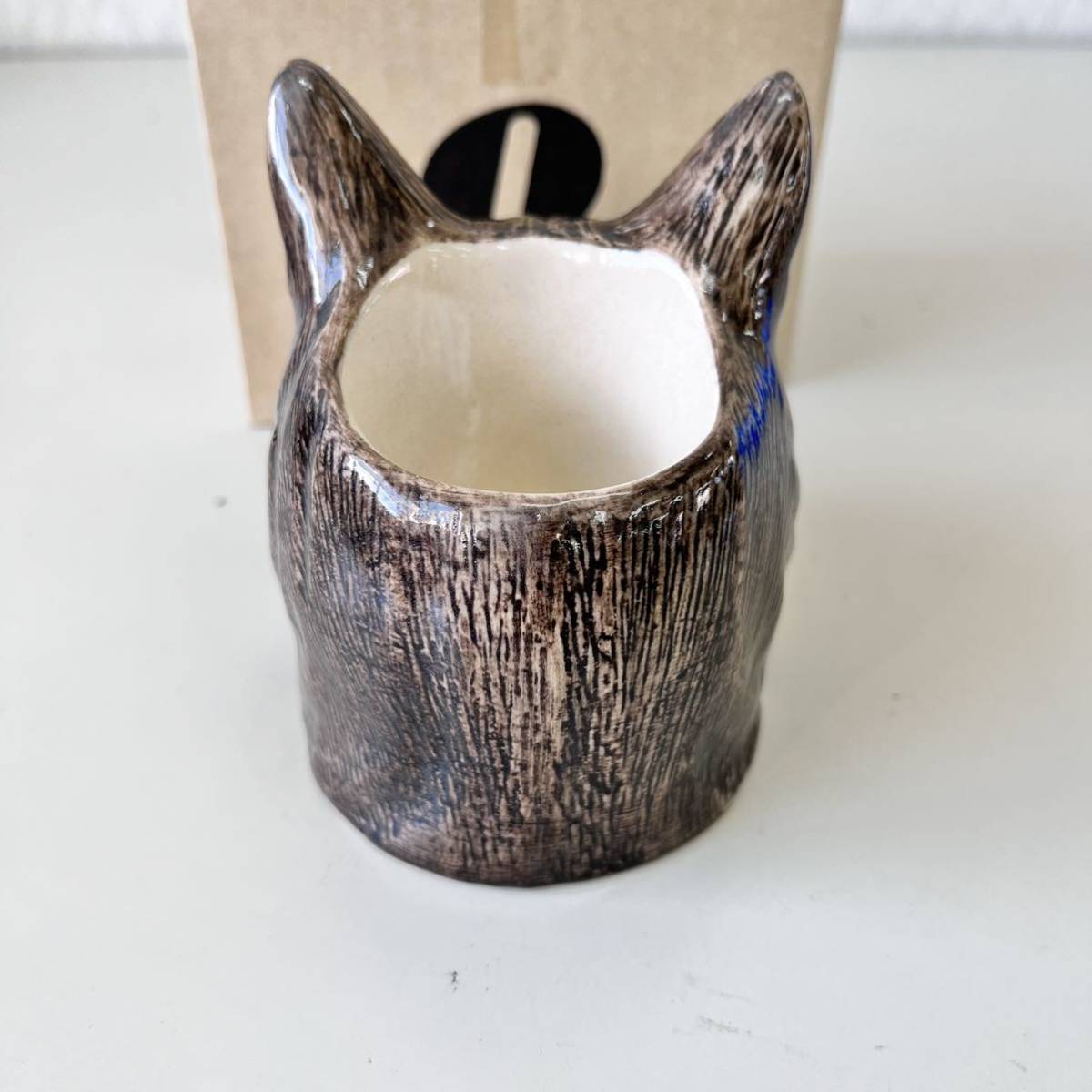 Quail Ceramics クウェイル・セラミックス エッグスタンド  猫の エッグカップ  小物入れの画像5