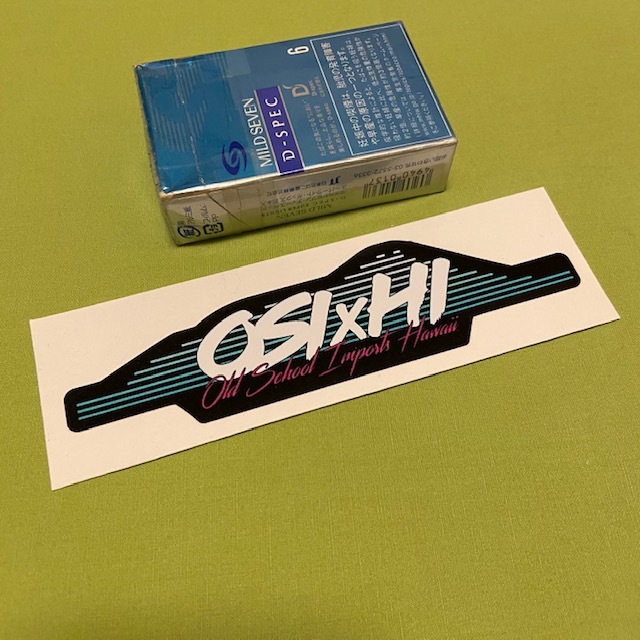 80☆OLD SCHOOL IMPORTS HAWAII ボックスステッカー　　オールドスクールインポーツハワイ HDM USDM OSIxHI_画像1