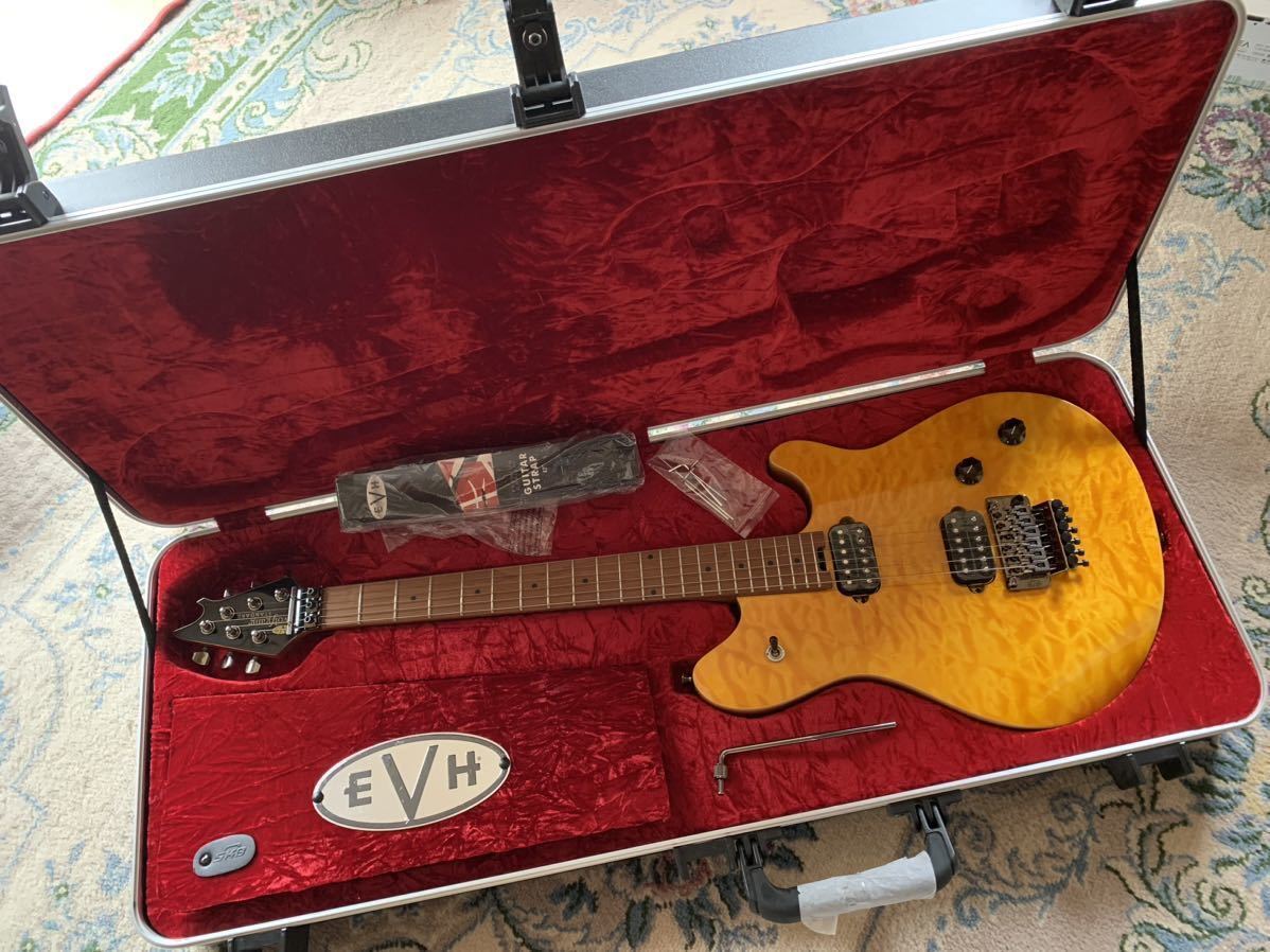 □EVH Wolfgang WG STANDARD QUILT MAPLE Transparent Amber□VAN