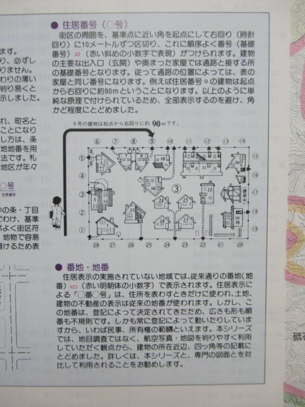 K00壁★ 希少 大判 地勢堂 特別限定版 GEO 札幌市航空写真地図 南区 昭和60年 1985年 住宅地図 北海道 21102_画像5