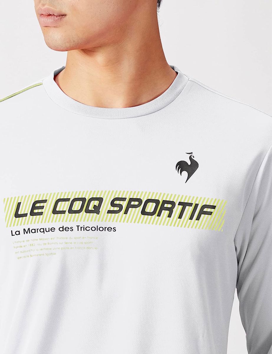 le coq sportif ルコックスポルティフ テニスウェア 長袖Tシャツ ホワイト(白色) QTMUJB00 メンズL 新品
