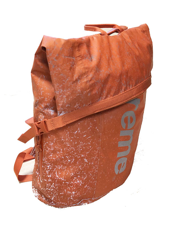 中古★SUPREME 2020AW「Waterproof Reflective Speckled Backpack」シュプリーム 防水反射素材バックパック/シルバーピーチ