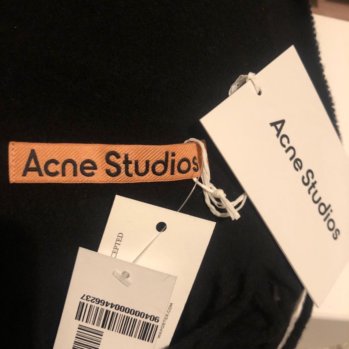 Acne Studios マフラー ブラック 正規品