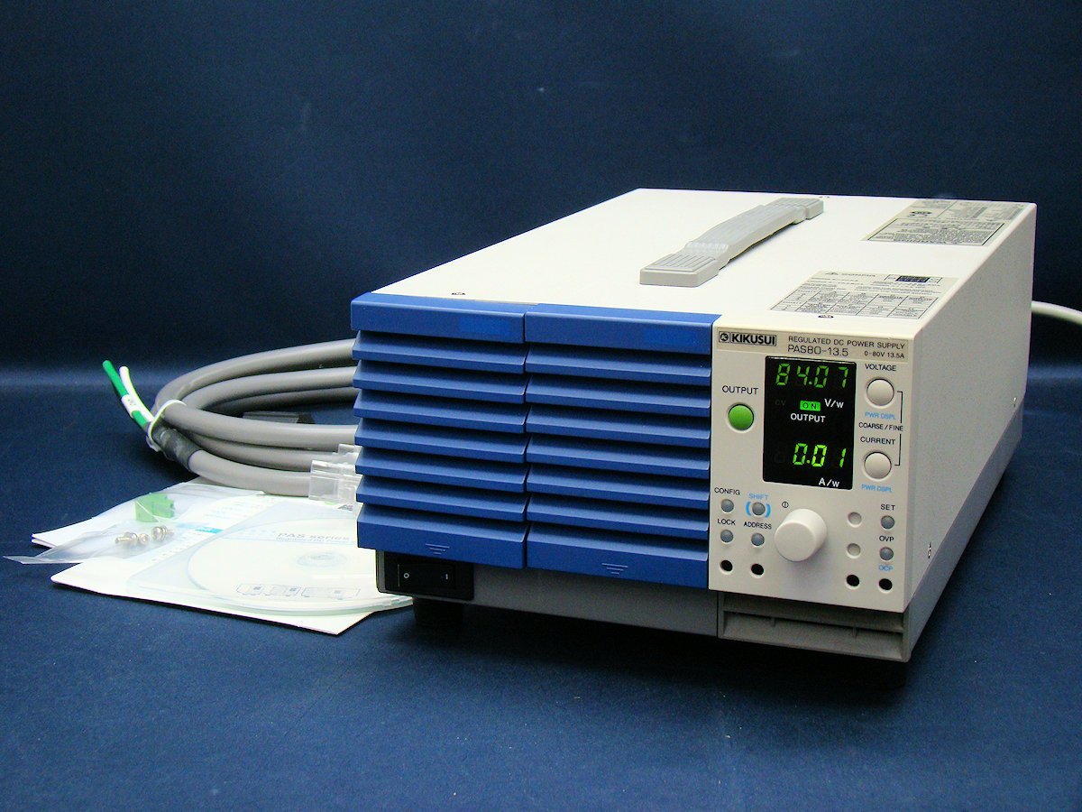 カタログギフトも！ PAS80-13.5 菊水 KIKUSUI 可変スイッチング方式 中古 13.5A 80V 汎用コンパクト電源 直流安定化電源 電気計測器