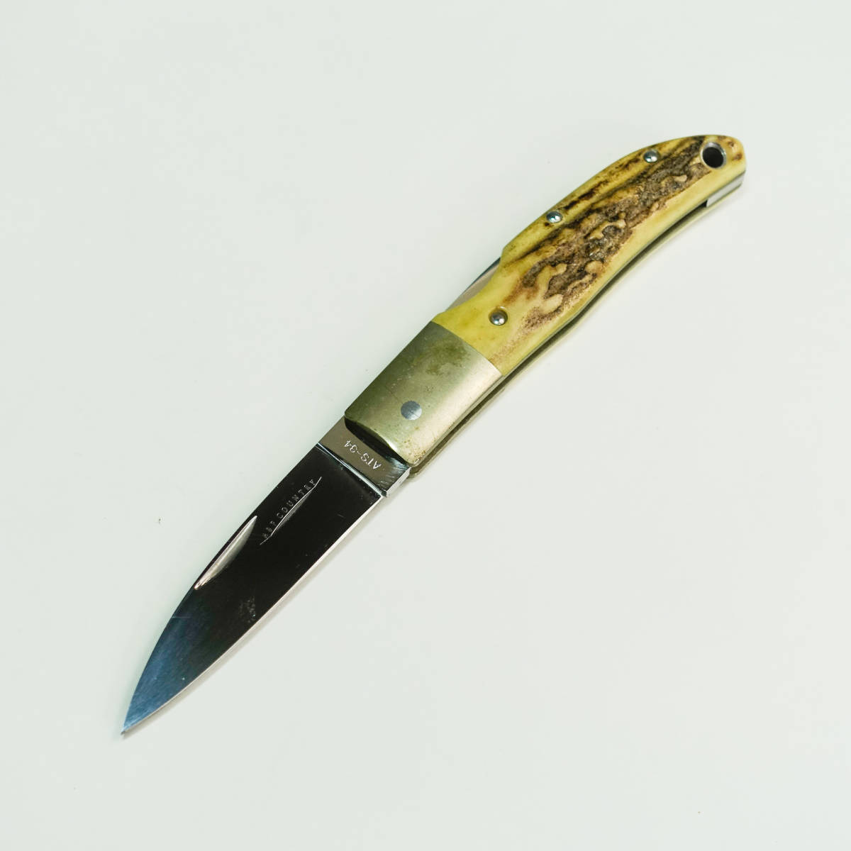 非売品 アウトドア 折りたたみナイフ 全長:約15.5cm ATS-34