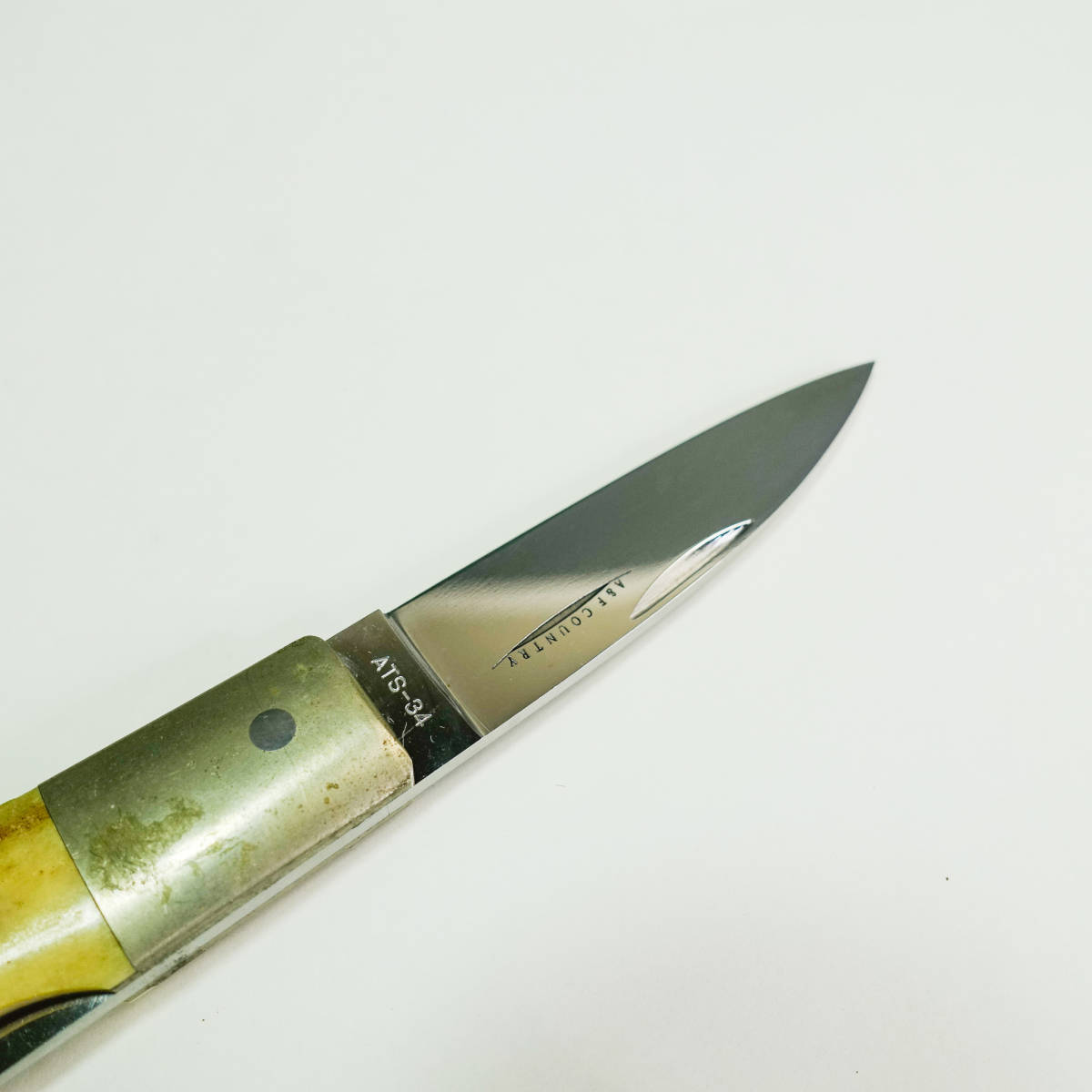 非売品 アウトドア 折りたたみナイフ 全長:約15.5cm ATS-34