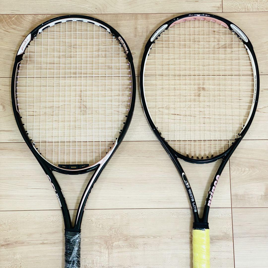 匿名配送】プリンス 硬式テニスラケット 2本 シャラポワモデル&シエラ2 