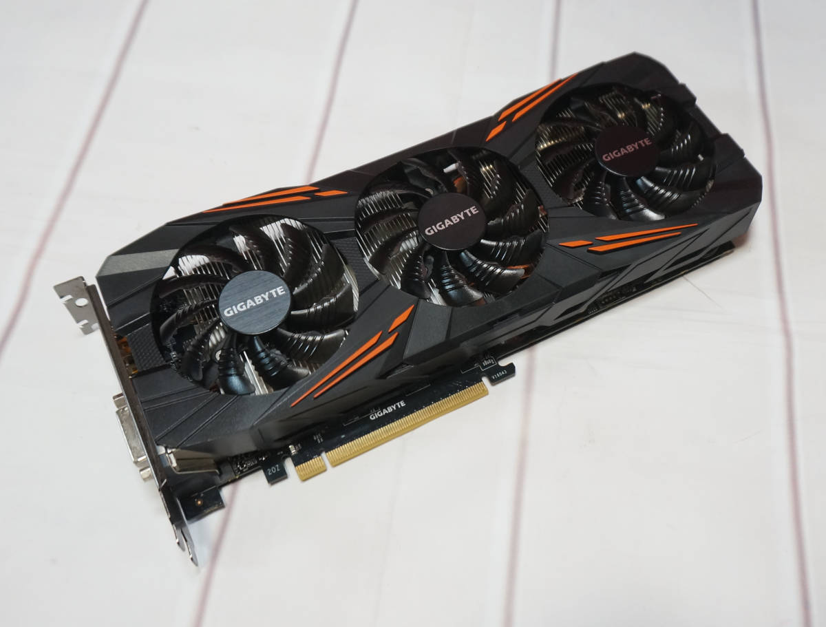 グラフィックカード GIGABYTE GeForce GTX1070 動作品 綺麗_画像1