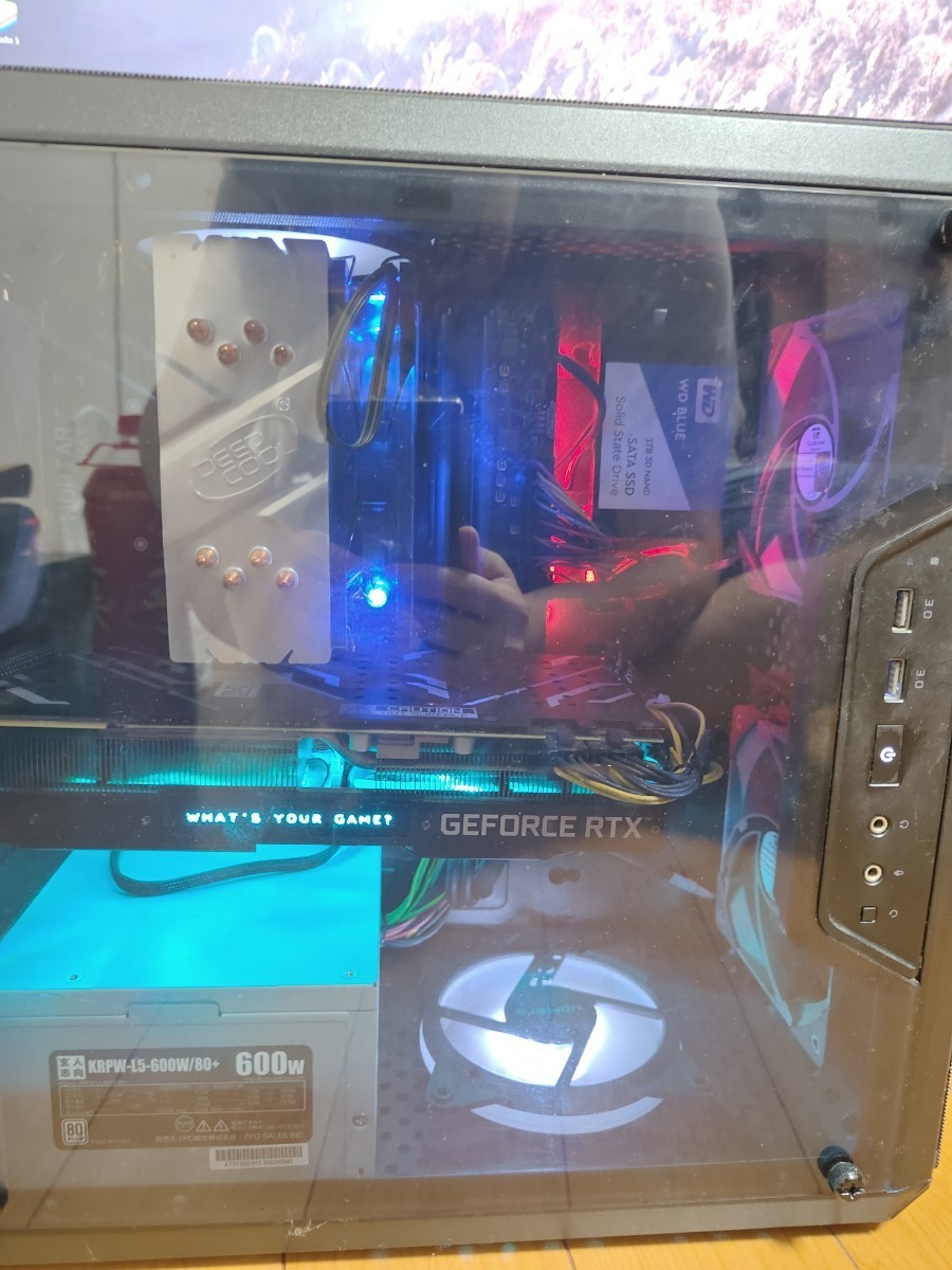 自作 ゲーミング デスクトップ PC AMD Ryzen 7 3700X 16GB SSD 2TB MSI