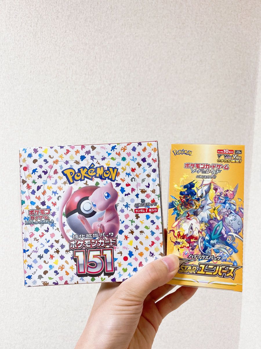 ポケモンカード151、Vスターユニバース各1BOXずつ　計2箱シュリンク付き