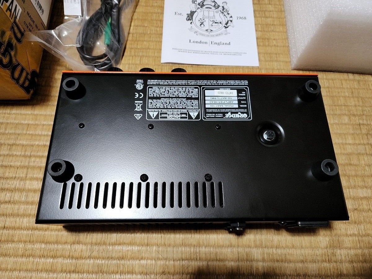 ORANGE Pedal Baby 100 美品 パワーアンプ 限定ギグバック付き ORANGE Pedal Baby 100 美品 パワーアンプ 限定ギグバック付き