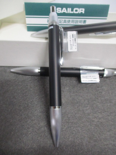 AA152/新品 3本セット セーラー タイムタイドプラス ノック式 ボールペン ブラック 文房具 筆記用具 SAILOR_画像3