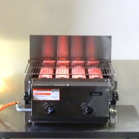 2021 year made Rinnai under fire type infra-red rays grill RGA-404B W58D58H31cm 26kg 4 burner LP gas propane 